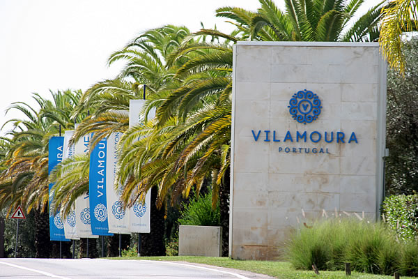 Vilamoura's long avenues flanked with palm trees