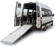 Wheelchair adapted van