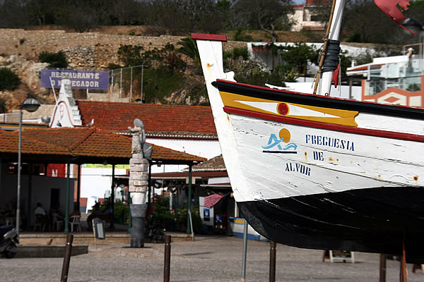 Old fishing boat used by alvor fishermen