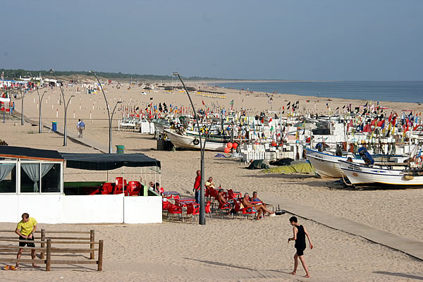 Fishing boats at Montegordo beach